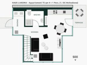 Appartements Ferienhaus LAKOMA Wohnhafen Scado 4 02979 Geierswalde Saxe