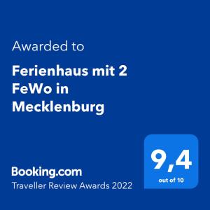 Ferienhaus mit 2 FeWo in Mecklenburg