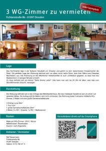 Ferienwohnung Residenz bis 6 Gäste , Ferienwohnung Dresden bis 4 Gäste, Ferienwohnung Elbflorenz bis 2 Gäste