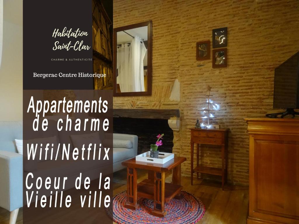 Appartements Habitation Saint-Clar Vieille Ville 5 Rue Saint-Clar 24100 Bergerac