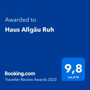 Haus Allgäu Ruh