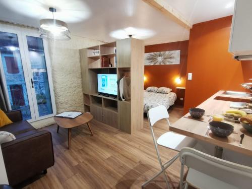 Les appartements du centre, refaits à neuf, climatisés, hyper centre, 50m à pieds des commerces, restaurants, parking gratuit