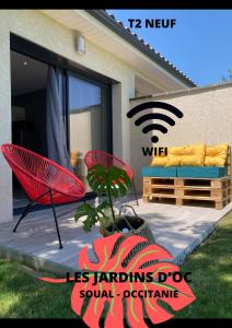 Les Jardins d'Oc - Wifi, Terrasse et Jardinet - Appart T2 neuf