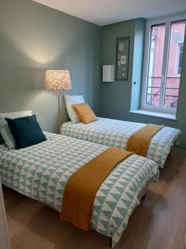 LOUHANS Les Petites Arcades avec ses deux appartements coté seille et coté jardin