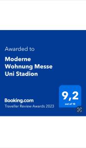 Moderne Wohnung Messe Uni Stadion