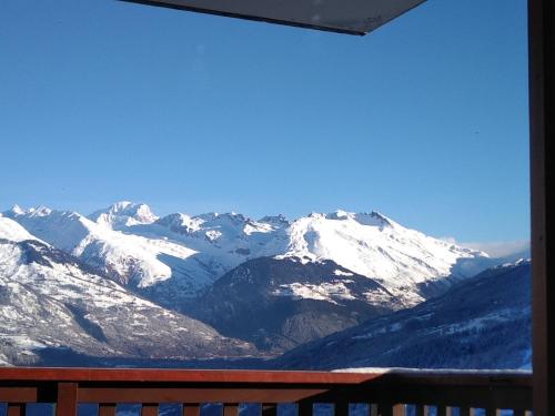 Montchavin La Plagne, pistes 50m, balcon vue Mont Blanc