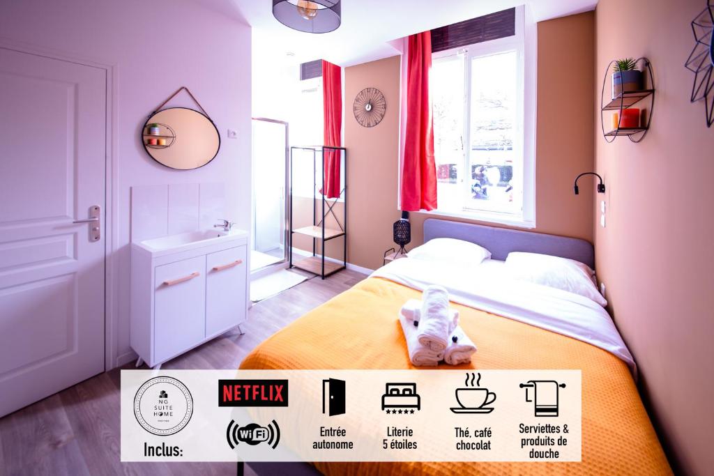 Appartements NG SuiteHome Studio Netflix wifi Gambetta 17 Boulevard Gambetta 59100 Roubaix