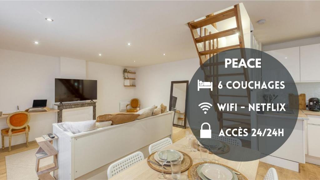 Appartements Peace-6pers-Wifi-Boite à clé 24/7-Parking-Netflix 33 Rue de la Mairie 91590 Cerny