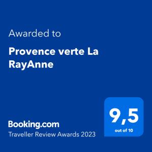 Provence verte La RayAnne