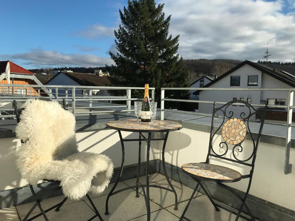 Appartement Attika Ferienwohnung in Freiburg -Gundelfingen mit großer Dachterrasse Wolfsgrubenweg 24, 79194 Gundelfingen