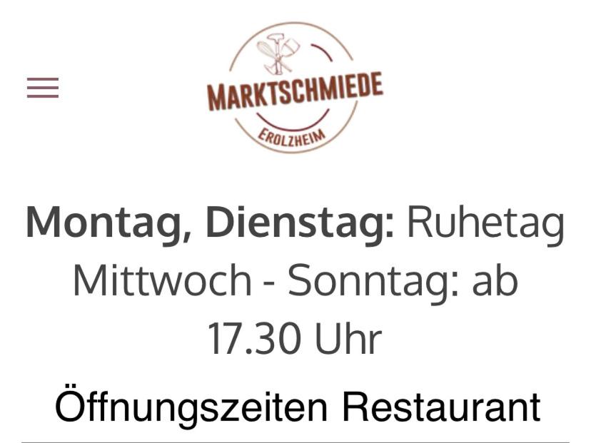 Auberge Marktschmiede Erolzheim Marktplatz 8 88453 Erolzheim