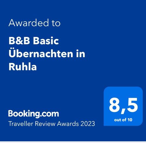 B&B Basic Übernachten in Ruhla Ruhla allemagne