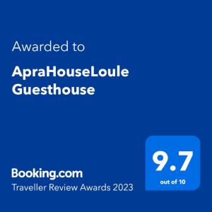 B&B / Chambre d'hôtes ApraHouseLoule Guesthouse ApraHouseLoule 53, CXP 110-N, Nora de Apra - Barranco de Apra 8100-268 Loulé Algarve