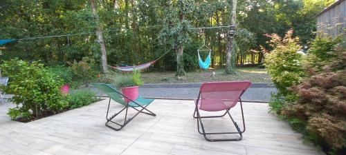 Chambre d'hôtes à l'étage avec spa et petit déjeuner en lisière de forêt