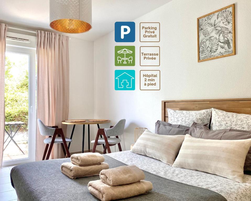 Chambre privée totalement indépendante au cœur de la ville