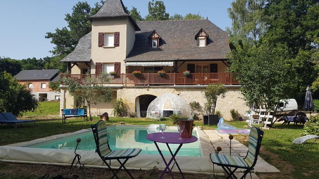 B&B / Chambre d'hôtes Fred et Jules Moulin de la Treille 19120 Beaulieu-sur-Dordogne