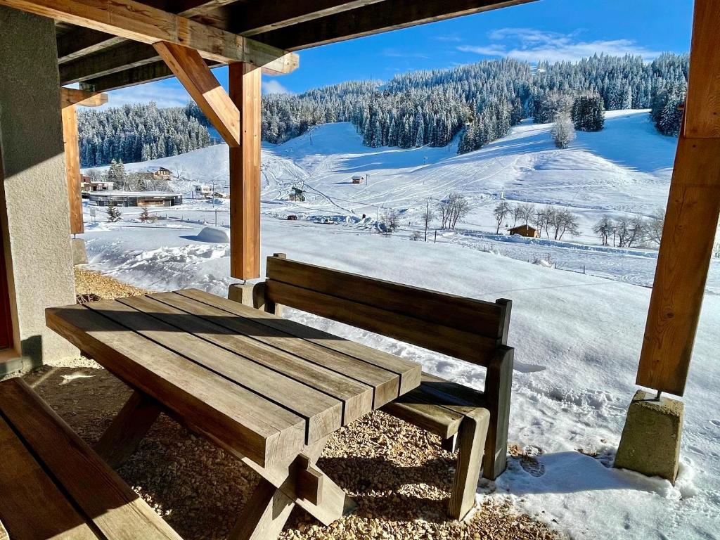 Gîte au pied des pistes avec belle vue - ChaletNelda com 266 Chemin de l'Abbaye, 39310 Lamoura