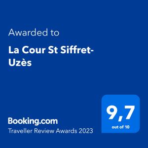 La Cour St Siffret- Uzès