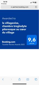 la villageoise, chambre troglodyte pitoresque au cœur du village