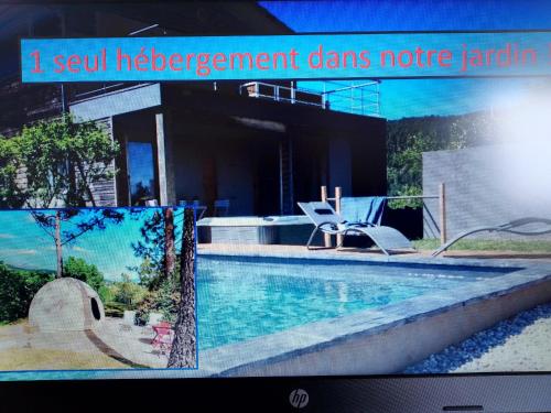 Les O de Privas, 1 Tente Wigwam avec piscine en saison et jacuzzi avec supplément