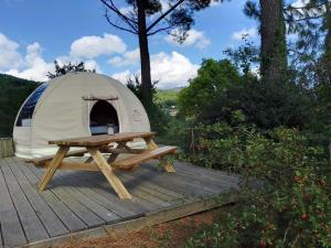 Les O de Privas, 1 Tente Wigwam avec piscine en saison et jacuzzi avec supplément