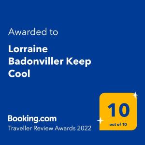 Lorraine Badonviller Keep Cool