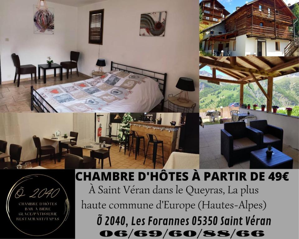 B&B / Chambre d'hôtes Õ 2040 Chambre Mélèze Les Forannes Saint-Véran 05350 Saint-Véran