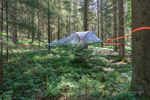 Tente de luxe Baumzelt am Waldesrand Am Grubfeld 27 Regen