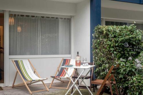 Appartement Bayonne et Anglet à pied - Terrasse bois privative Résidence Marion - Bâtiment C - 48 bis route d'Aritxague Anglet