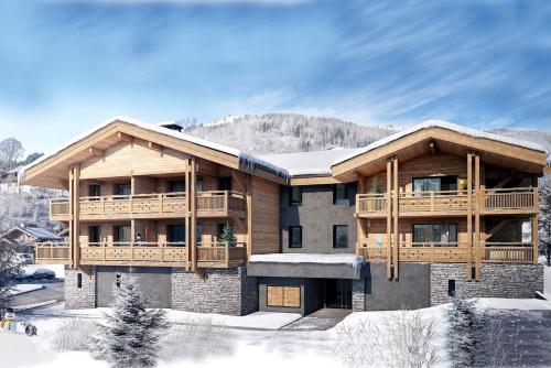 Beautifully styled ski apartment, sleeps 5, in Les Gets Les Gets france