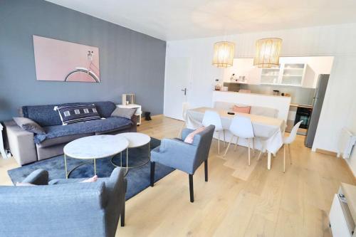 Bel apt 6 pers, 2 chambres avec balcon et parking Le Touquet-Paris-Plage france