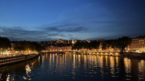 Berges du Rhône/ Chambre avec balcon Lyon france