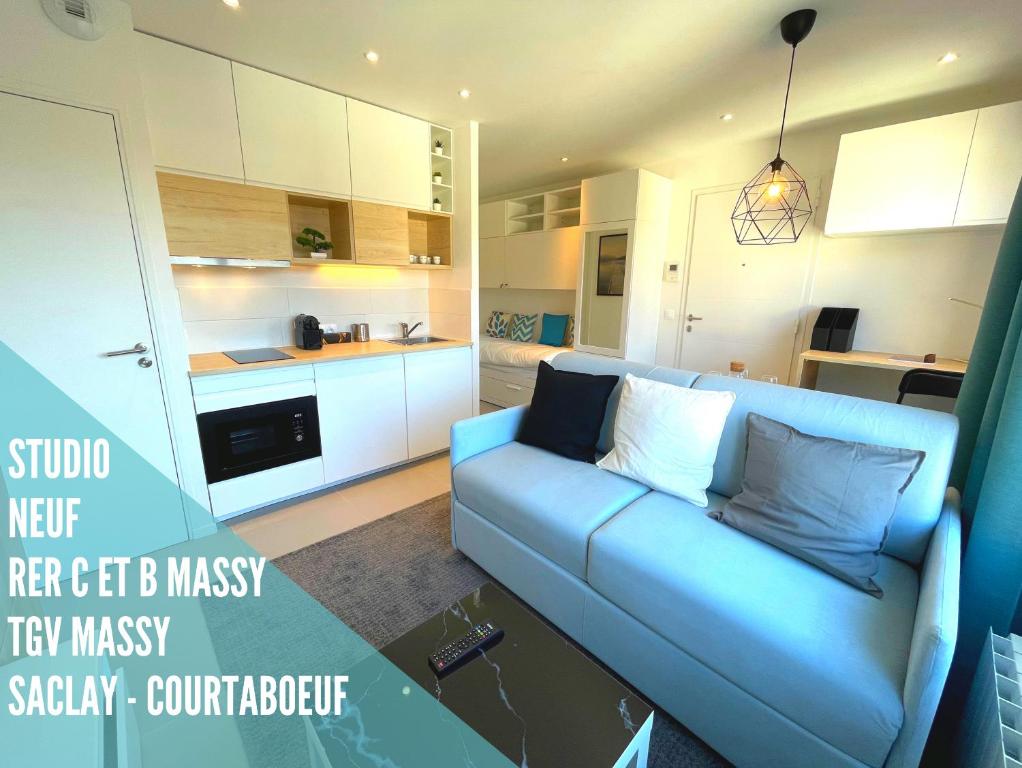 Appartement BLUE COCOON Studio 27m2 VILLEJUST 31 Rue de la Mairie, 91140 Villejust