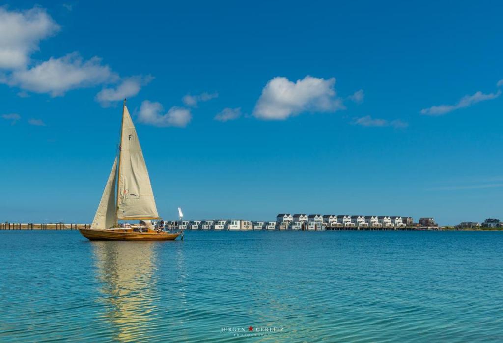 Maison de vacances Bootshaus- Sauna, Steg, Meerblick, Kamin, Terrasse Am Yachthafen 48, 24376 Olpenitz