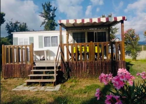 Camping Bungalow & piscine privée - 6 personnes. Ficajole Taglio-Isolaccio