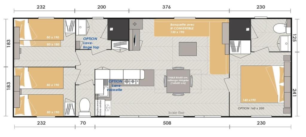 Camping Camping Siblu Le bois dormant mobilhome neuf Luminosa 2021 Rue des Sables 85160 Saint-Jean-de-Monts