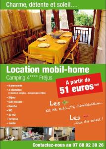 Camping Charmant mobilhome - 2 chambres - Camping 4 étoiles 2399 Rue de Montourey 83600 Fréjus Provence-Alpes-Côte d\'Azur