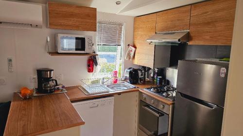 Charmant mobilhome n°300, 3ch proche du lac
