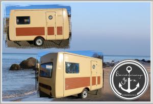 DDR Kult Wohnwagen direkt am Strand