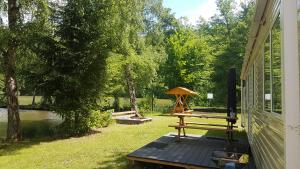 Ferienhaus direkt am See Mobilheim am Schönsee