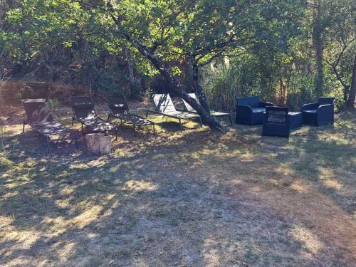 Grand Mobile home dans camping