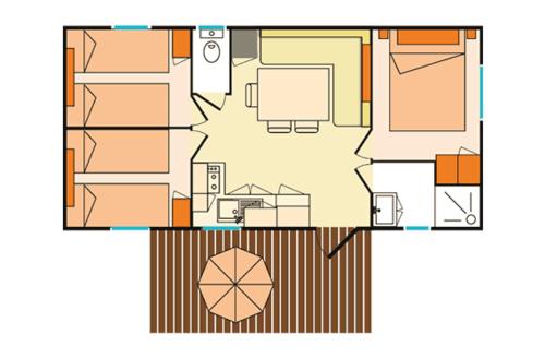 Mobil Home 6 personnes