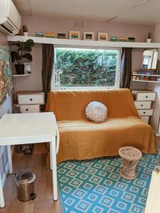 Mobil home bohème et coloré