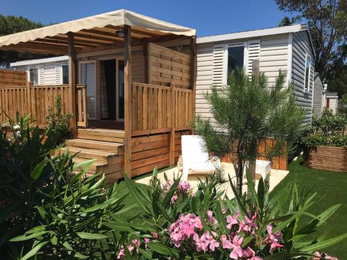 Mobil Home camping Mar Estang bord de plage