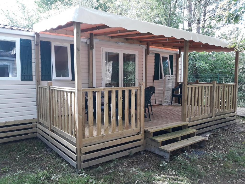 Camping Mobil-Home climatisé 6p Lac de Mimizan Eurolac 4 étoiles Promenade de l'Étang 40200 Aureilhan