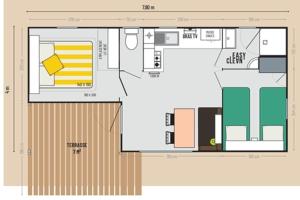 Mobil-Home Cosy 5 personnes camping le Ried - Europapark