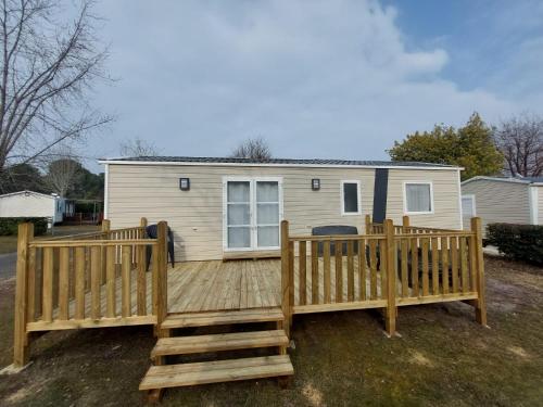 Mobilehome biscarosse lac camping les écureuils reservation du samedi au samedi