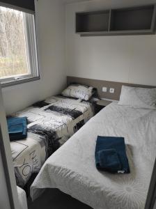 mobilhome Chateaux de la Loire vue sur étang