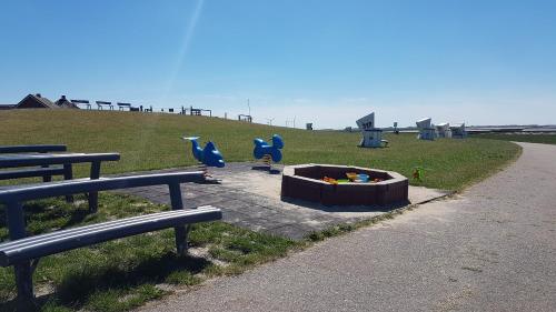 Wohnmobilstellplatz Hemenswarft an der Nordsee - Meerblick