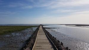 Wohnmobilstellplatz Hemenswarft an der Nordsee - Meerblick